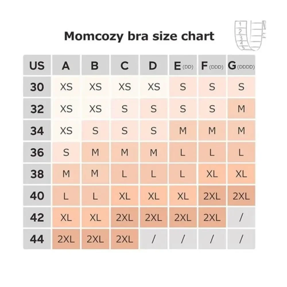 Momcozy The Original Basic Pumping Nursing Bra Black XL